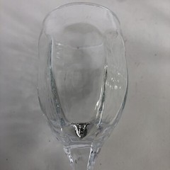 Libby Chivalry Clear Wine Glass Stemware Textured Design 8 OZ 6.25″ Set of 4 EUC