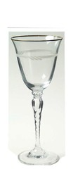 Vintage Oscar de La Renta HOSPITALITY Crystal Wine Glass Goblet Gold New NWT
