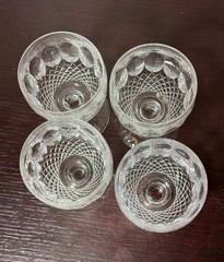 Waterford Colleen Crystal Short Stem Wine Glasses 5″ Signed Ireland Set of 4