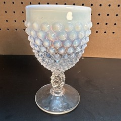 FENTON HOBNAIL FRENCH OPALESCENT WATER GOBLET