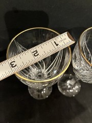 Lenox Debut- Gold Wine Glasses 7 3/8” Set of 2, Excellent