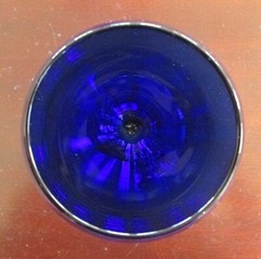 Pair of PIER 1 Cobalt P1C13 Water / Wine Goblets 7 7/8″