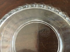 Cut / crystal candy dish bottom from Baccarat