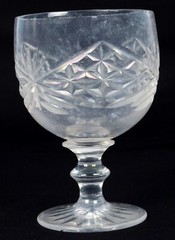 Nice Antique Rare Cut Crystal Wine Drinking Glass Decorative. G16-281