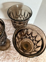 Noritake Perspective Amethyst Water Tea Glasses Set Of 4 Vintage MCM Tumblers