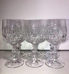 Schott-Zwiesel TANGO Crystal Wine Glasses Vertical Cut Bowl, Knob Stem-Set Of 6