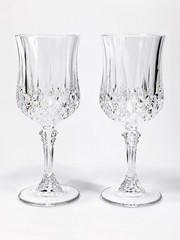 Vintage Longchamp Cristal D’Arques Durand Wine Glasses 7.25″ 24% Lead Crystal 2
