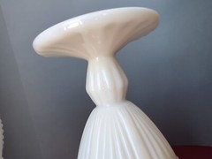 The Pioneer Woman Adeline Snow Goblet Tumblers 2 Chalice Milk Glass White Gibson
