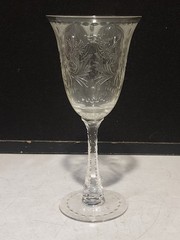 1-Hawkes Crystal CLARENDON Wine Water Goblet 8.5″