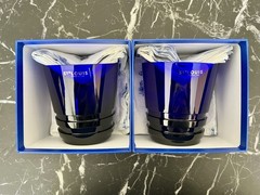 Hermes Saint (St.) Louis Crystal Oxymore Dark Blue Large DOF Tumbler Pair BNIB