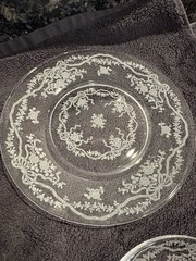 Vintage Fostoria Romance Etched Crystal Glassware 100 Piece Set – Excellent Cond