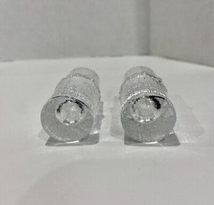Vintage Littala Finland Niva Shot Glasses Tapio Wirkkala MCM Clear Ice Bark Set