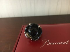 Gray Crystal Clover Ring from Baccarat (Size 52)
