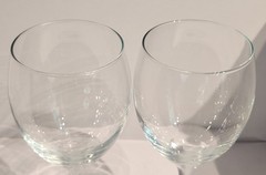 Vintage Clear Crystal Oversized Red Wine Goblets 9.5” x 3.5” – Set of 8