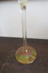 Bri’oni Brioni Fine Hand Made Martini Glass Clear Amber 11″