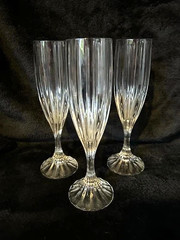 🔥6🔥MIKASA PARK LANE Crystal Champagne Flutes 90’s RETIRED DISCONTINUED 8.75”