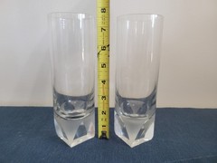 2 Flawless Perfect Pair of Rosenthal Studio Line Skal High Ball Glasses