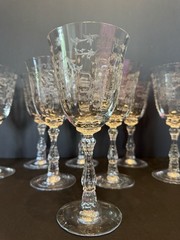 Fostoria Navarre Crystal Wine Glass Set Of 8