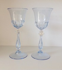 Set 4 MVM Cappellin Complicated murano Salviati Early venetian glasses