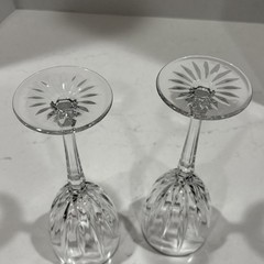 Lenox Clarity Platinum Silver Rim 8” Tall 4oz Wine Glasses