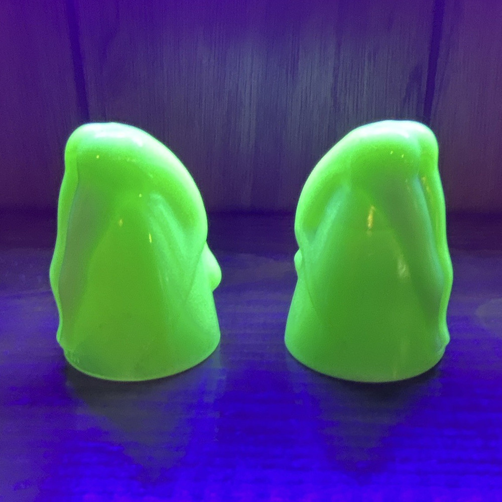 Set of two Uranium bottoms up shot glasses