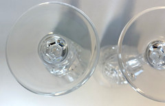 Set of 2 Crystal D’Arques 24 Lead Crystal Wine Glasses/ Water Goblets France