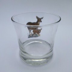 «American Wildlife» Rocks Glasses Set Of 6 West Virginia Specialty Glass Vtg Bar