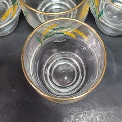 International China Viking Wheat Stackable Glasses, Set of 6, Midcentury Tumbler