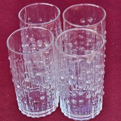 MESI Tapio Wirkkala Iittala Finland Mid C Modern NECTAR Glasses Tumblers Set 4