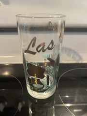Set Of 5 Vintage Western US Cities Collector Glass Tumblers