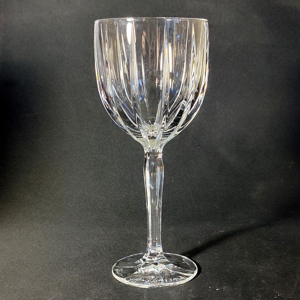 WATERFORD Marquis OMEGA WINE GLASS, Cut Crystal, 8 5/8, Signed J. O’Leary, 2011