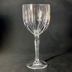 WATERFORD Marquis OMEGA WINE GLASSES, Cut Crystal, Signed J. O’Leary, 2011, 2PCS