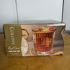 VTG. COLONY Royal Ornate (Set Of 4) 11oz Rocks Glasses