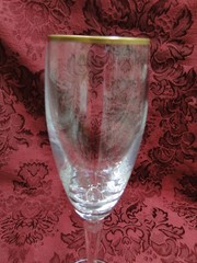 Schott-Zwiesel Concord Gold, Clear, Gold Trim: Champagne Flute (s), 9″ Tall