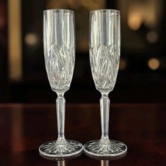 Set of Two (2) Marquis by Waterford Crystal Champagne Flutes Wedding Toast EC