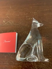 Egyptian Sitting Dog In Baccarat Crystal