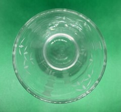 Clear Ice Tea Glass With Etched Bamboo Leaves-Classy-Elegant-Gift Or Replacement
