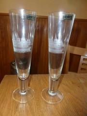 Sailing Ship Glasses Etched Clipper Boat Toscany Crystal Etched Pilsner