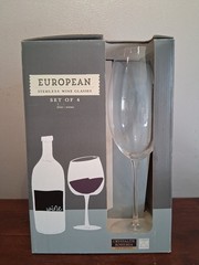 Crystalite Bohemia Czech Republic Wine Glasses 10.75” Tall Set Of 4 New Open Box