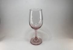 One Vintage Libbey Premier Plum / Pink White Wine Glasses, 8oz 7 1/4” Tall