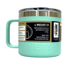 YETI Rambler 14 oz Stainless Steel Mug with MagSlider Lid – Sea Foam AUTHENTIC