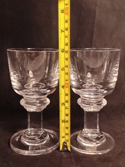 2 DANSK Carla Crystal Wine Glasses JHQ Rare Vintage 1970