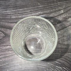 Vtg Jeannette Finlandia Tree Bark Icicle Old Fashioned Flared Low-ball Glass