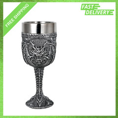 Medieval Roaring Dragon Goblet 7oz Fantasy Dragon Chalice Cup Gaming Night Party