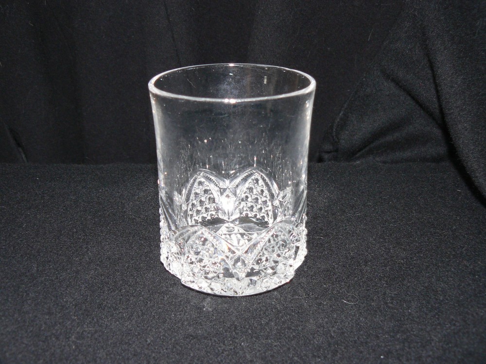 Button Arches Clear Tumbler EAPG George Duncan & Sons #39 circa 1897
