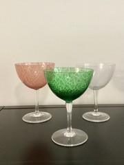 Vtg Otto Franek American Glasses Set of 3