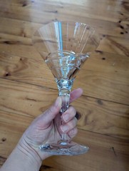 Royal Doulton England Saturn Martini Crystal Cocktail Glasses Pair in Box 250ml