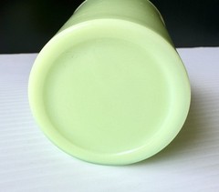 Vtg Jeannette Uranium Glass Jadeite Green Tumbler/Cup 3.75” VHTF Depression