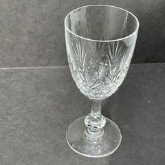 St Louis Crystal Massenet Burgundy Wine Glass Made in France Retired 7 Available