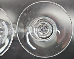3 Mikasa Jamestown Clear Platinum Trim Wine Glass Set Elegant Optic Stemware Lot
